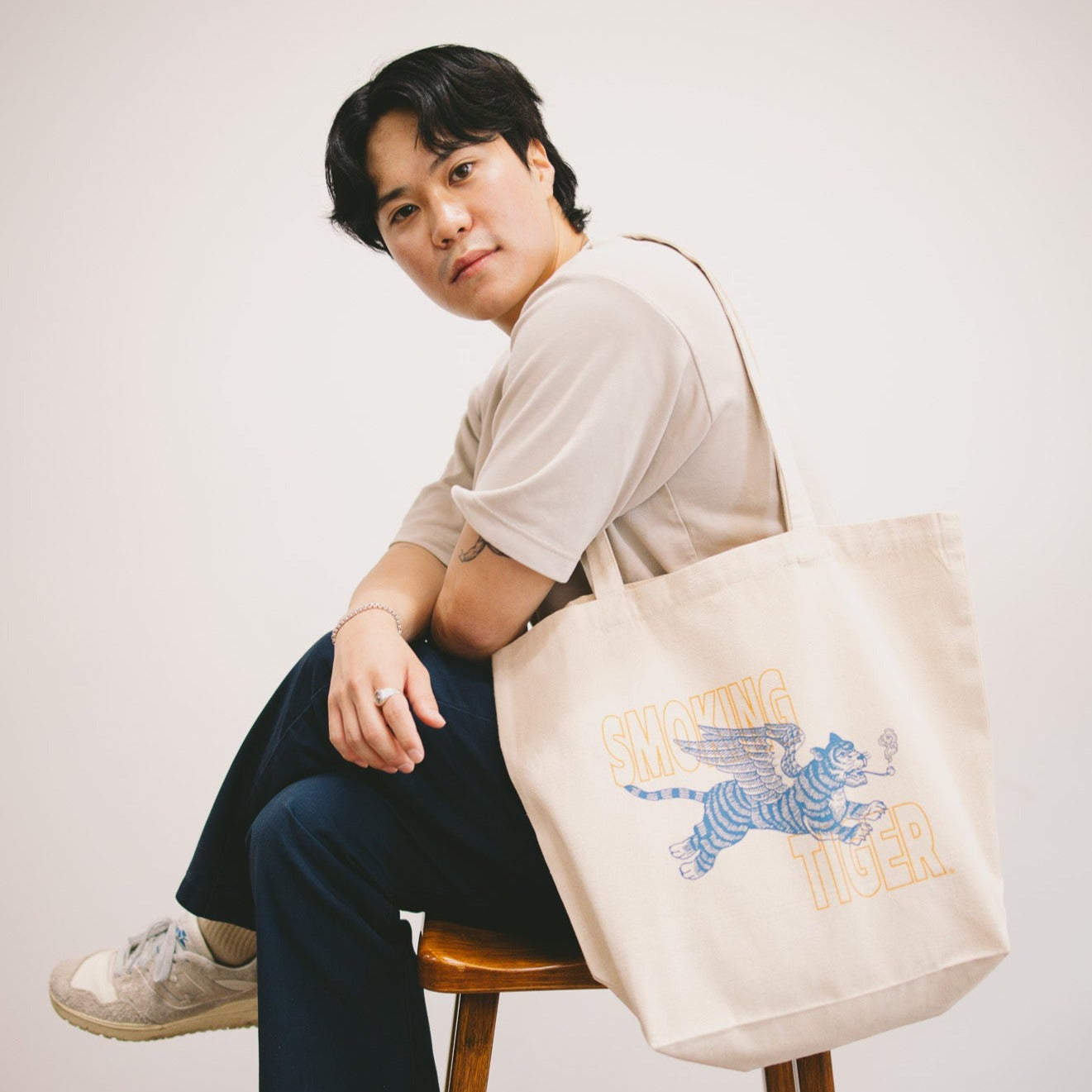 Tiger Logo Tote Bag